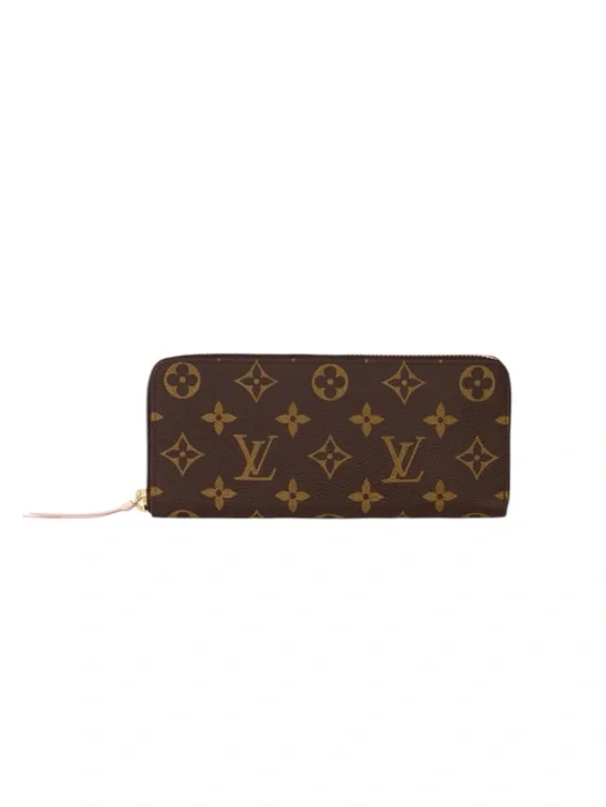 Louis Vuitton Monogram Clémence Wallet Pink Zip-Around Wallet - Picture 2 of 10